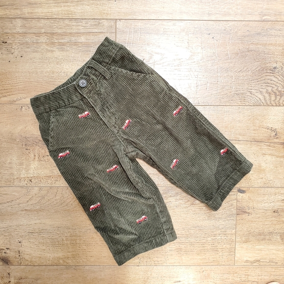Gymboree Other - 🚒GYMBOREE🚒 Olive Corduroy Firetruck Pants